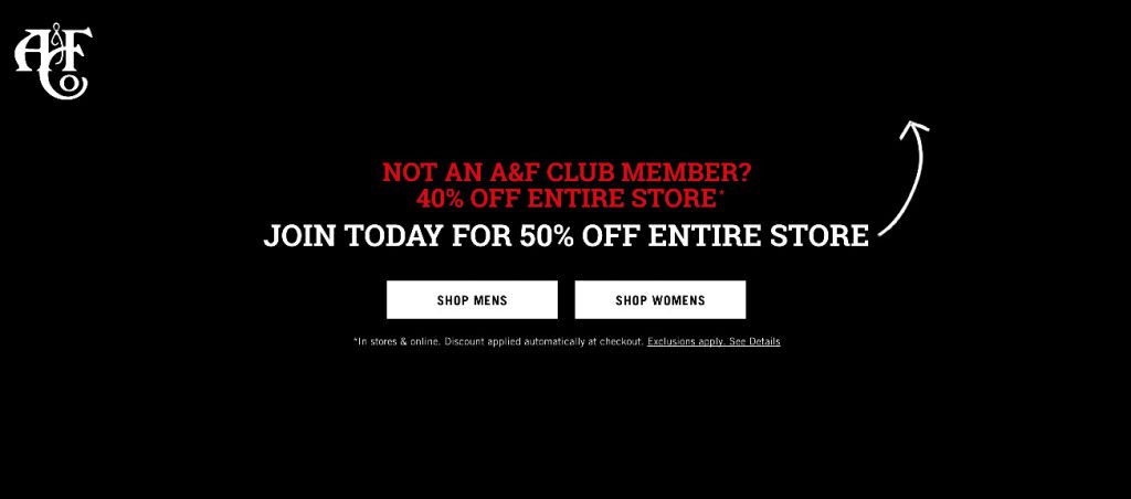 abercrombie and fitch black friday 2018