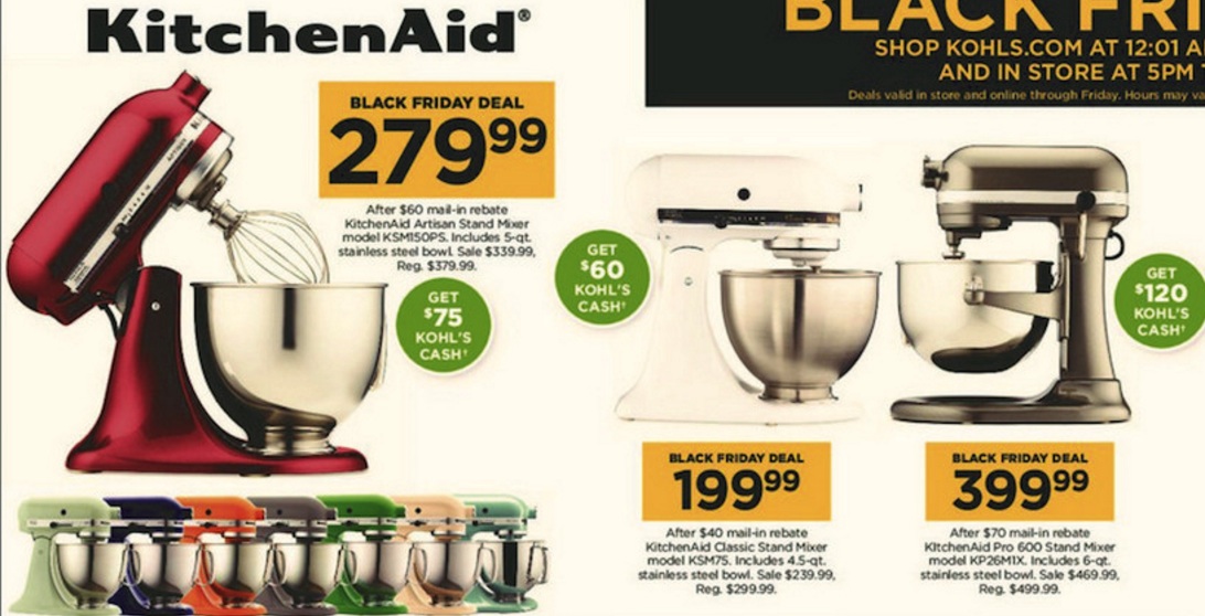 KitchenAid Mixer Black Friday Deals, 2023 Store Ads & Cyber Monday