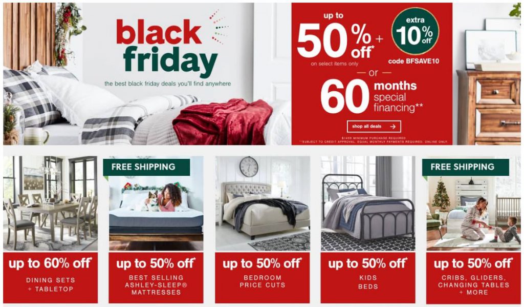 Ashley Furniture Homestore Black Friday 2023 Ad & Cyber Monday Deals Funtober