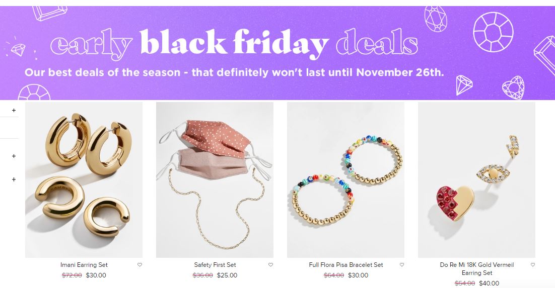 BaubleBar Black Friday 2023 and Cyber Monday Deals Funtober